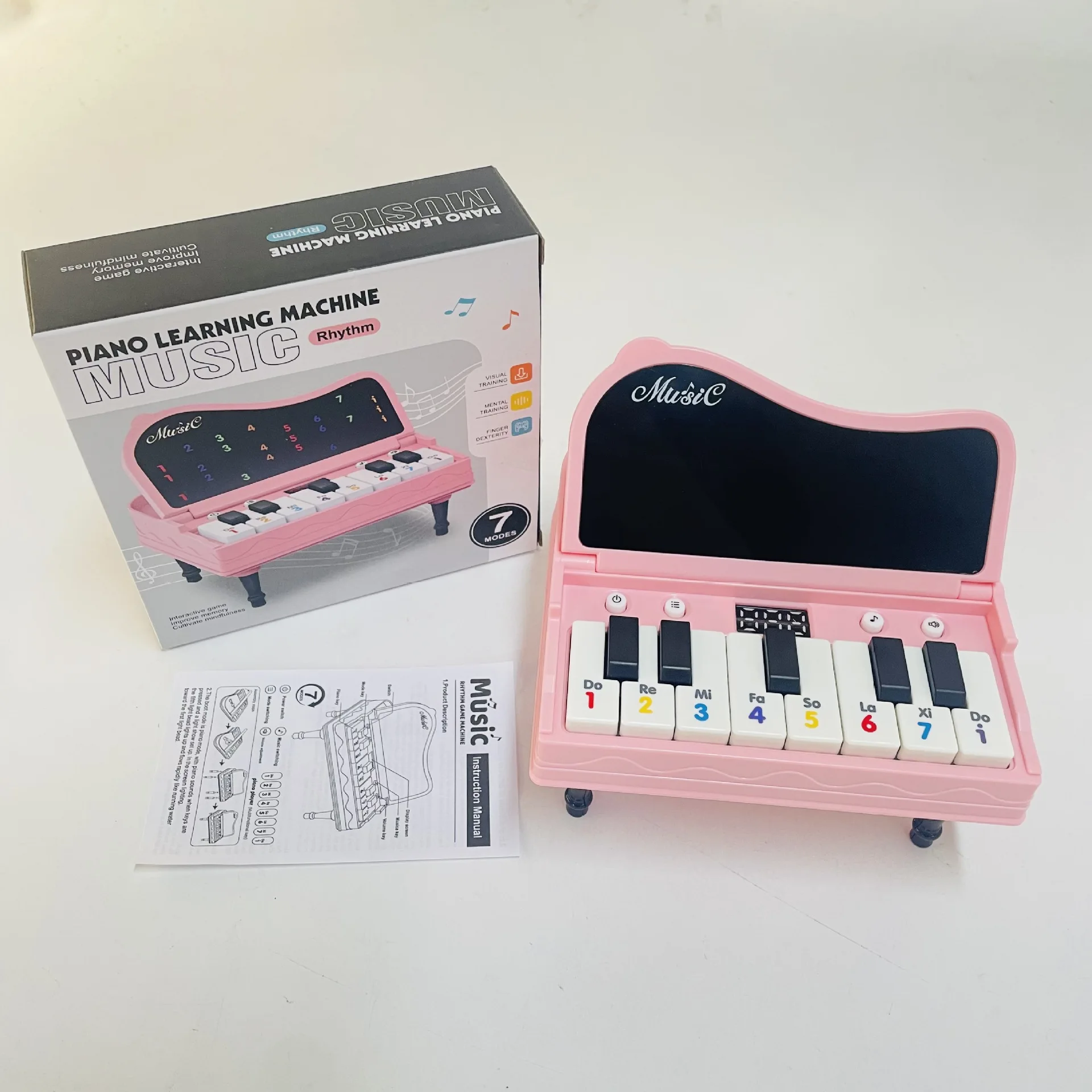 

Портативное мини-настольное пианино, освещение музыки, электронная клавиатура ритм и игровая консоль для пропускающих уровней