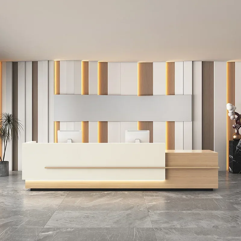 &Modern Clothing Store Reception Desks Luxury Office Furniture Recepce Italian Style Simplicity Reception Desks Beauty Salon