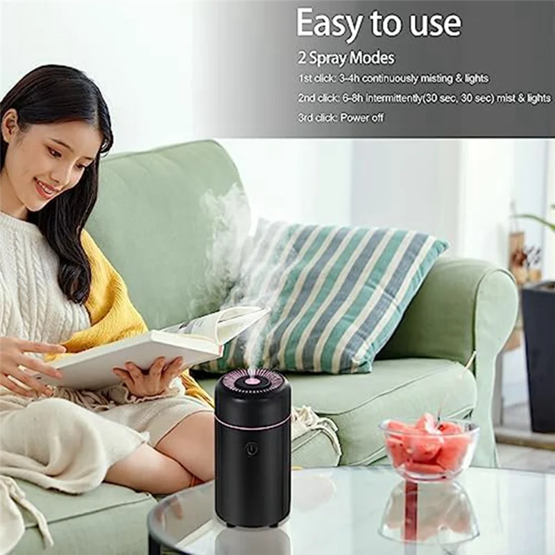 Shoppingappliances Car Diffusers For Essential Oils,USB Scent Diffuser, Aromatherapy Oil Diffusers, 7 Color For Car,Home,Travel