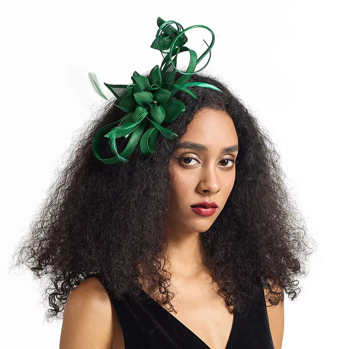 

Deluxe Premium Sinamay Derby Hats Unique Fashion Church Wedding Bride Fascinators High Quality for Women