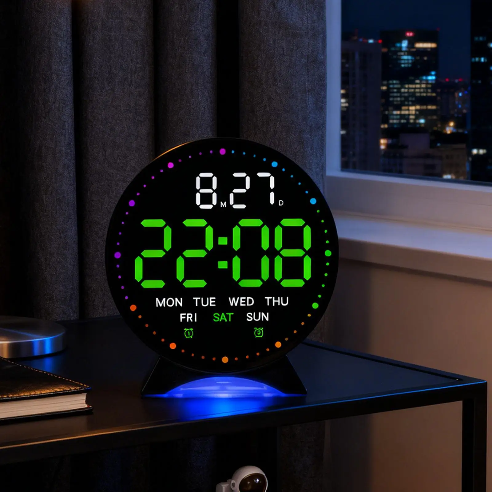 Silent LED Desk Clock 4