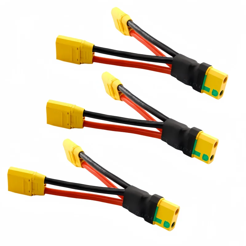 Model Aircraft Lithium Battery XT90S To XT90, Parallel Connection of Male and Female Plugs and Split Connection of the Wires