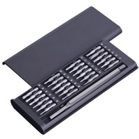 ﻿24 In 1 Kit Bits Plastic/Aluminum Handle Magnetic Screwdriver Pocket Precision Disassembly For Computer PC Phone Repair Tool