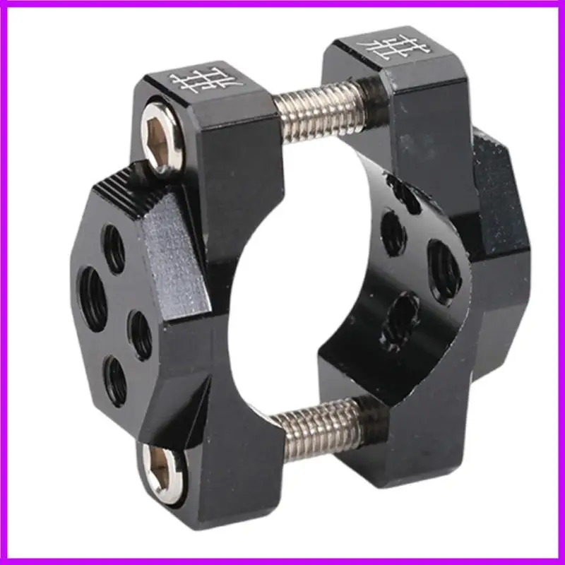 R9CC Motorcycle Bumper Clamp Bracket, Driving Fog Lights Holder,Turn Light Mounting, 360 Degree Adjustment