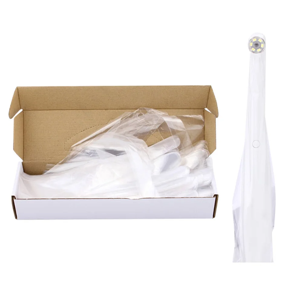 

500 PCS Handle Cover Clear Sleeves Transparent Oral Mirror Disposable