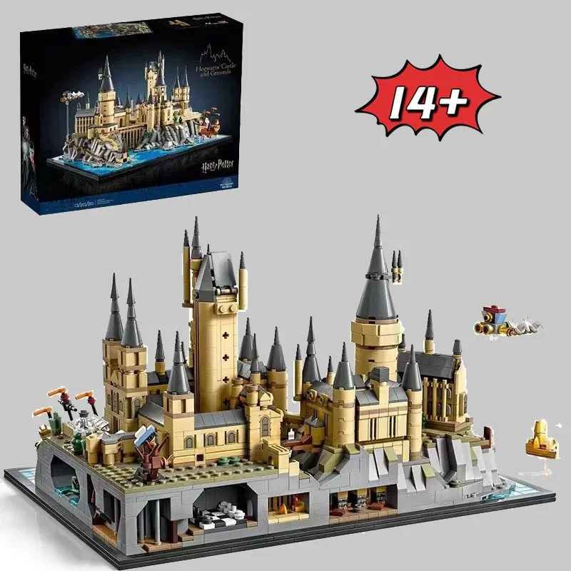 

In Stock Fit 76419 Creative Movie Scene Castle And Grounds Building Blocks Model Bricks Toys Kid Birthday Christmas Gift