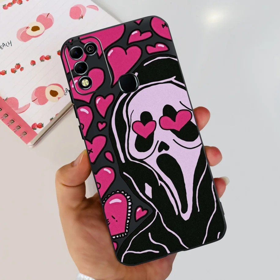 For Infinix Hot 11 Play Case Shockproof Cover Fashion Flower Soft Silicone Coque For Infinix Hot 10 Play X688C Hot 9 Play Bumper