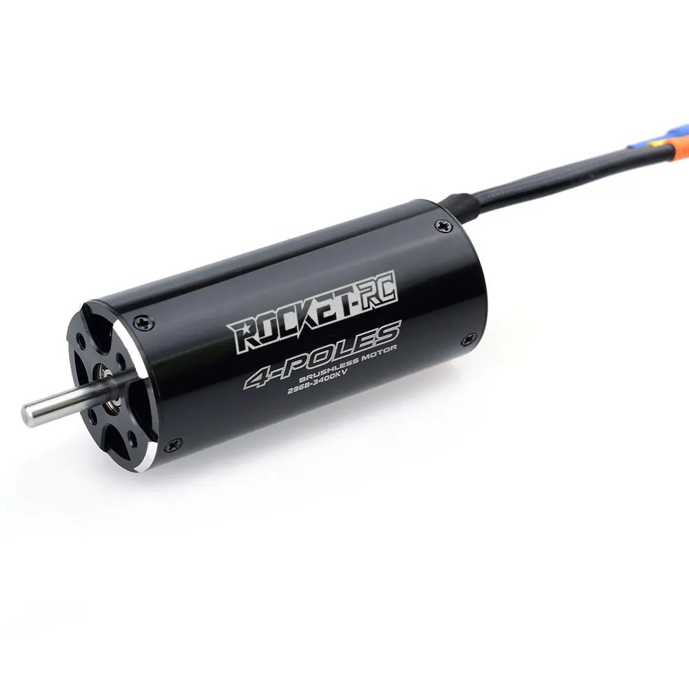 Rocket-RC 2968 2800KV 3400KV 4000KV RC Boat Sensorless Brushless Motor Waterproof 4mm w Water Cooling Jacket for Feilun ESC Part