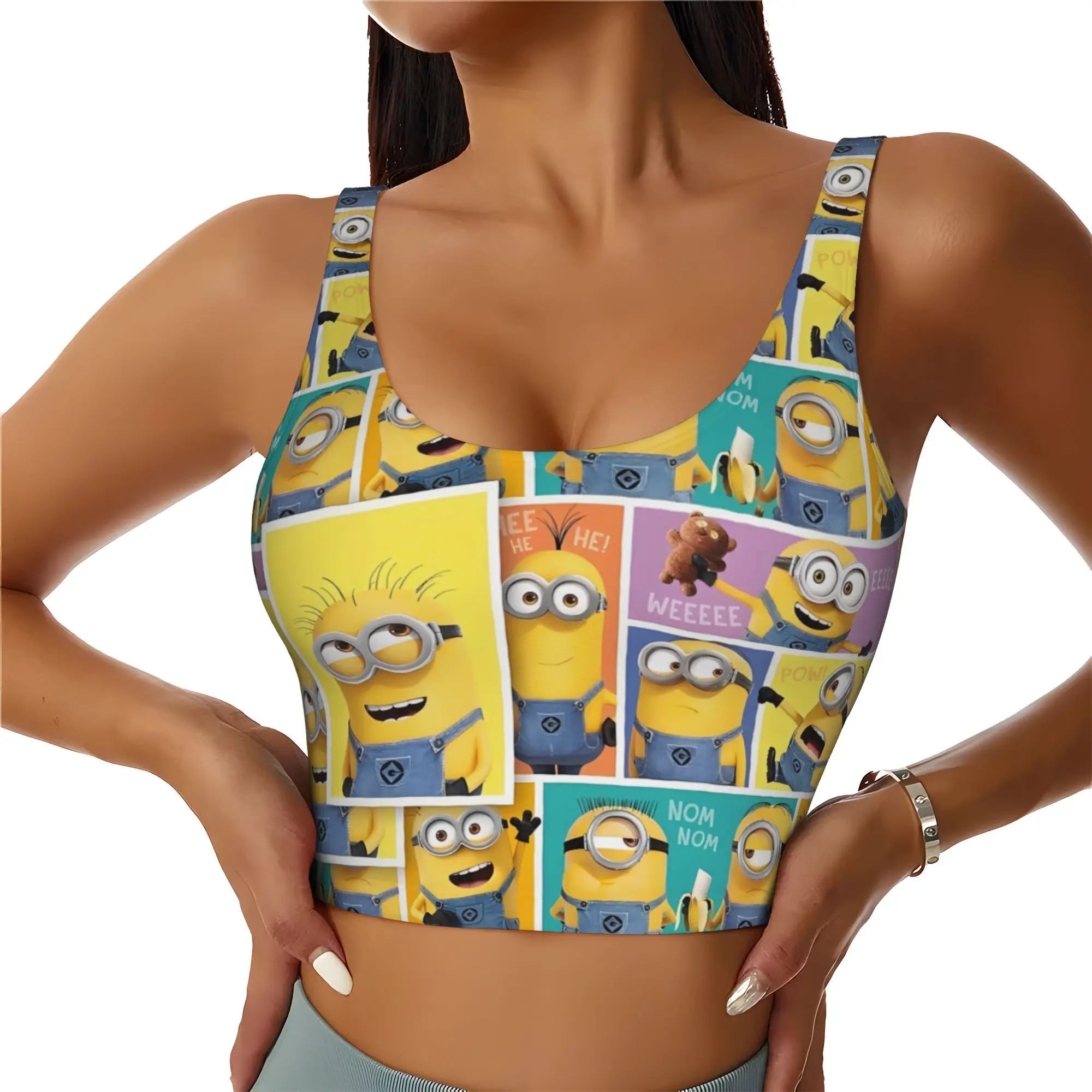 sutia-esportivo-personalizado-m-minioned-anime-para-mulheres-top-cropped-de-yoga-de-alto-impacto-com-estampa-de-desenho-animado