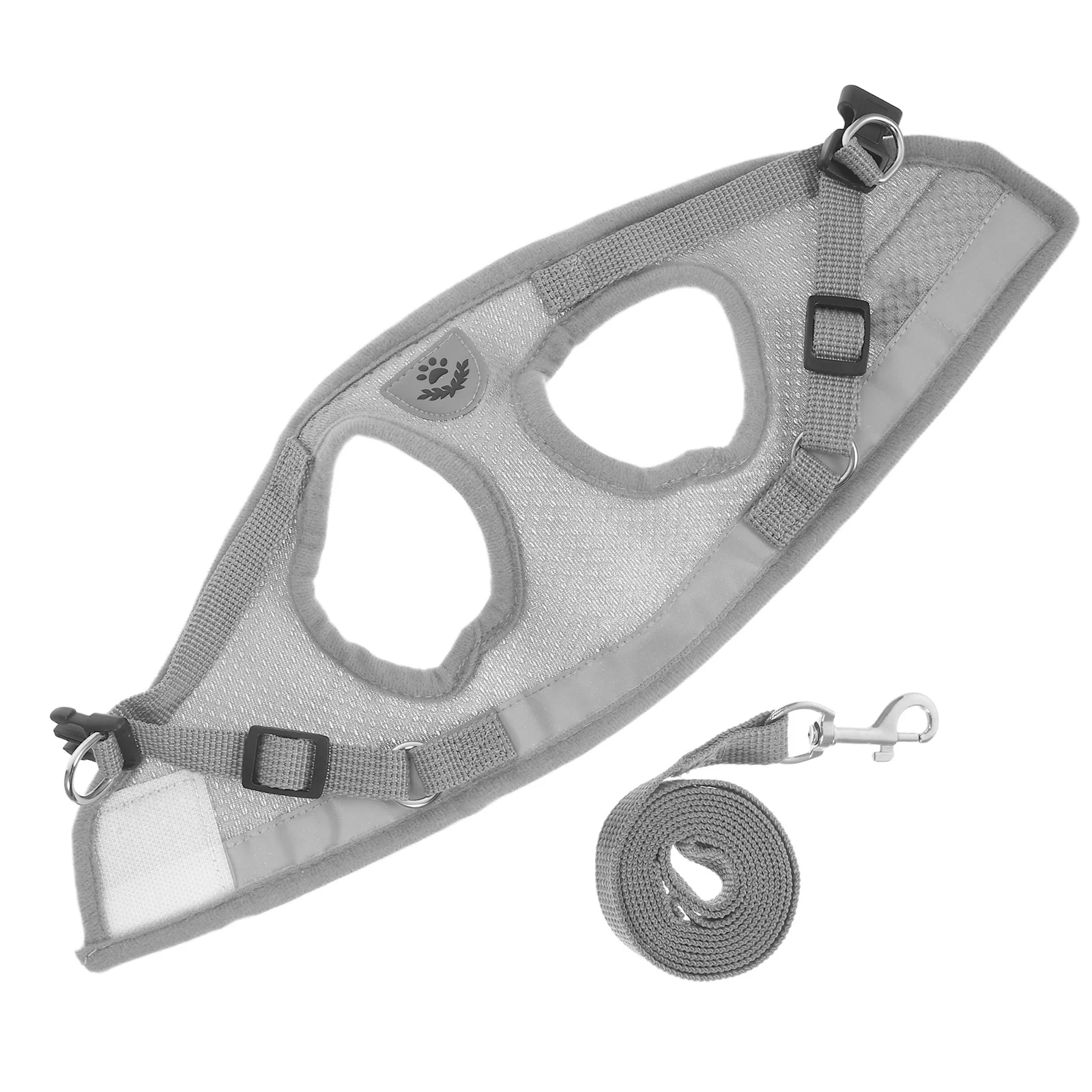 

1Set Escape Proof Cat Harness Adjustable Pet Harness for Small Dogs Breathable Mesh Vest Reflective Night Walking