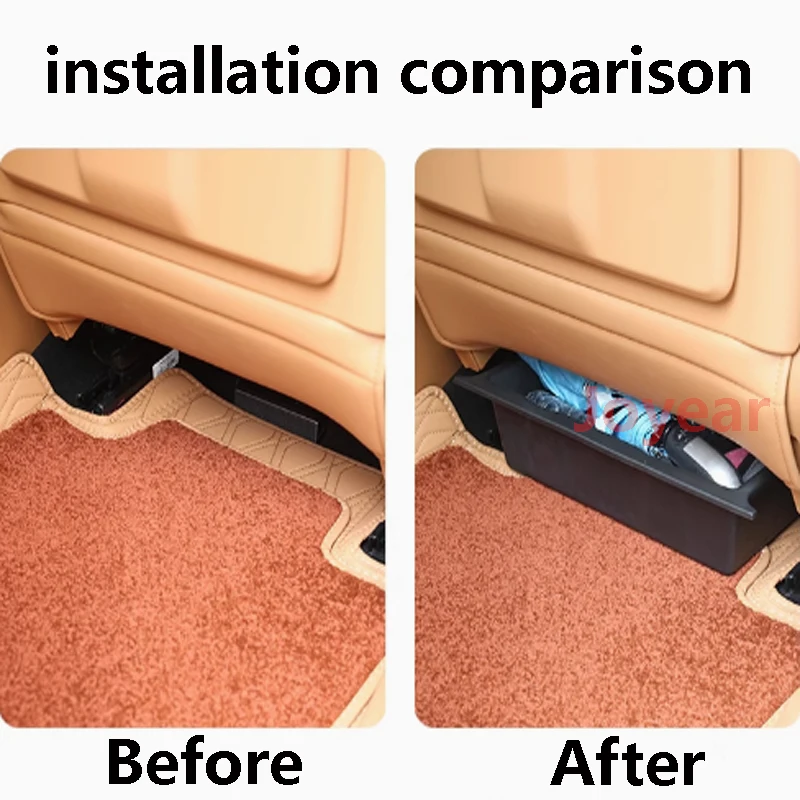 For Great Wall Tank 500 Hi4-T 2023-2024 Car Storage Box Under Driver Passenger Seats TPE Waterproof Wear-resistant Accessory