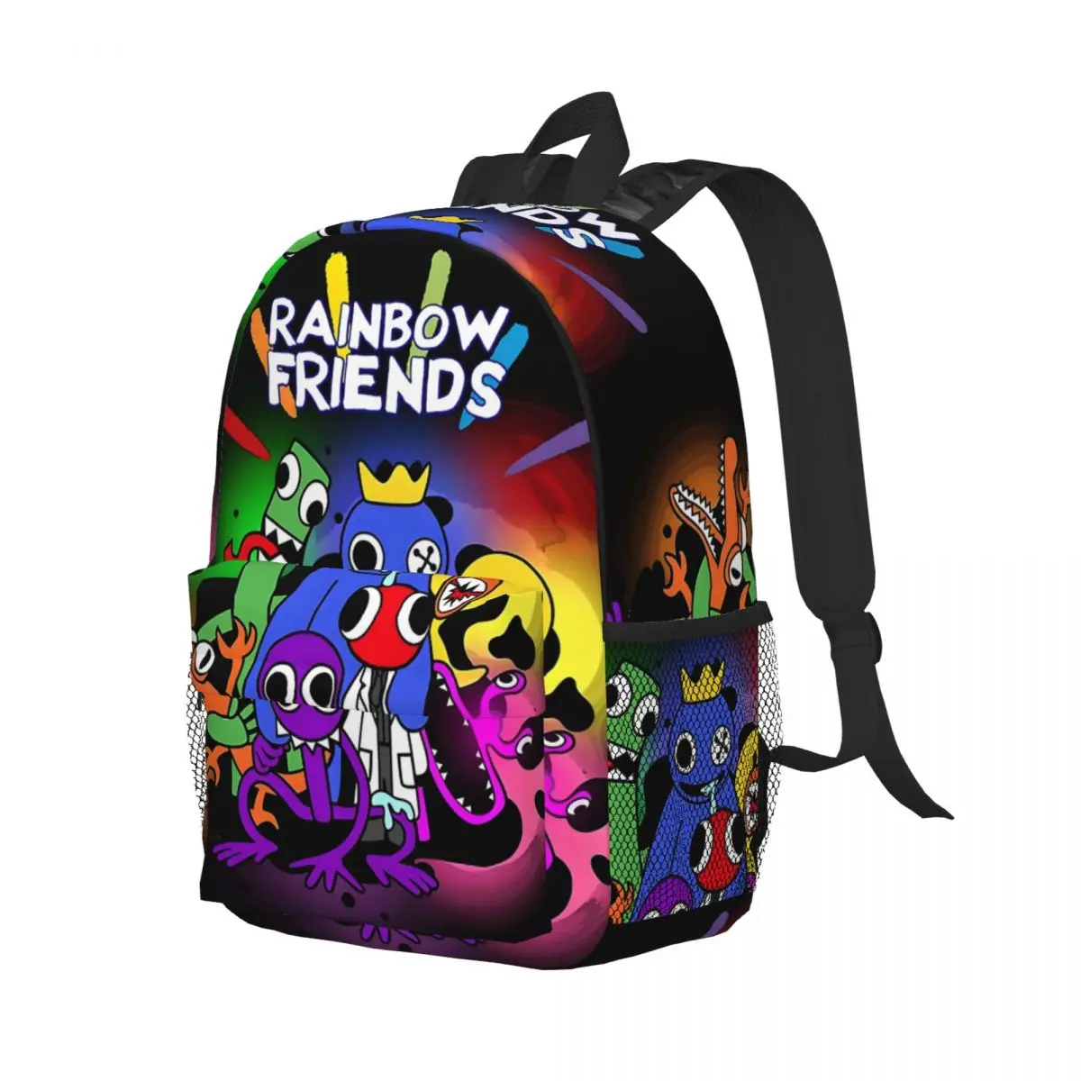 Custom R-Rainbow Friends Fashion Children's Backpack School Bag Kids Boys Girls Kindergarten Student Schoolbag