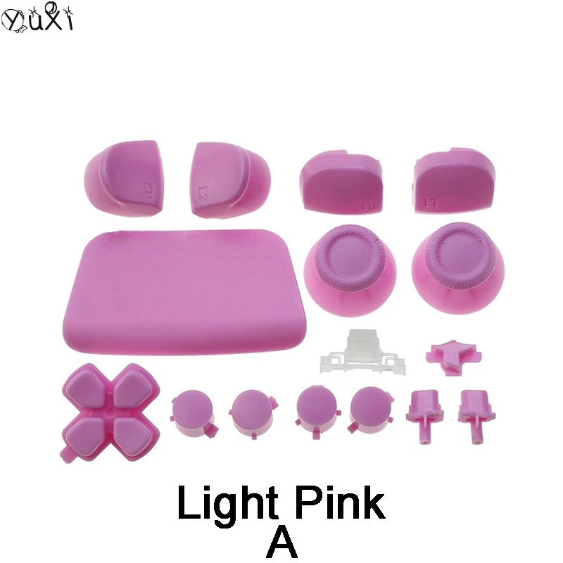 YuXi-Accesorios de reparación para PS5 1,0, juego de botones Dpad, tapas de Joystick, piezas de repuesto, Kit de Mod, juego completo de botones