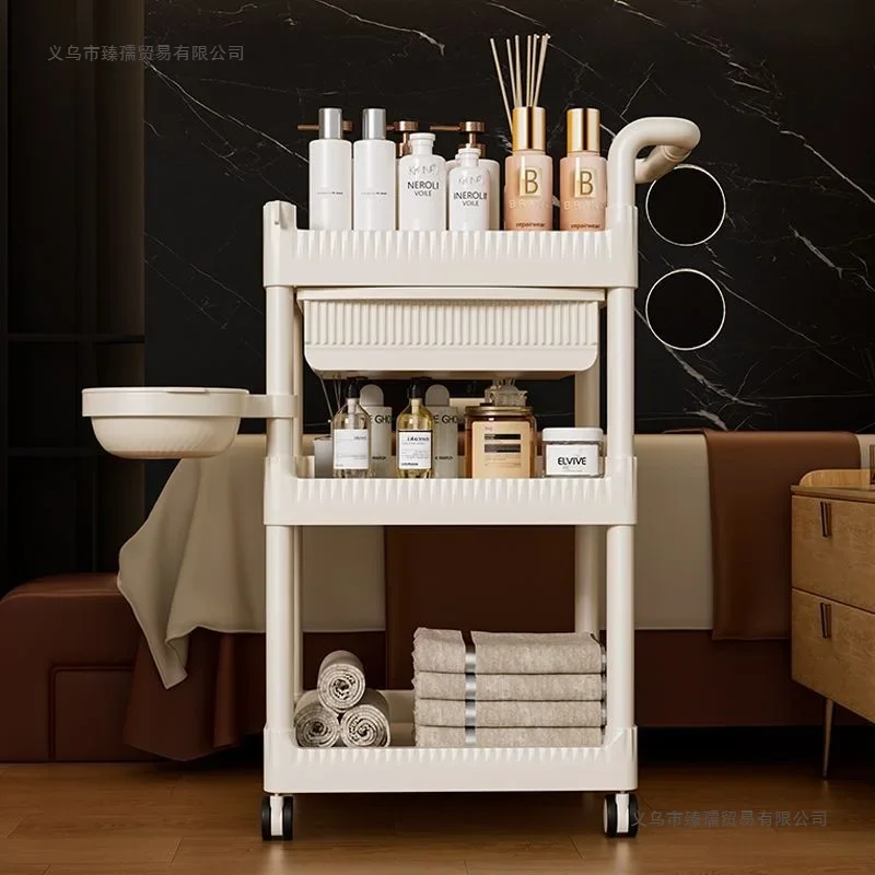 Beauty salon special mobile multi-layer storage rack instrument household