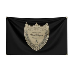 3x5Ft Dom perignons Flag Polyester Printed Beer Banner For Decor