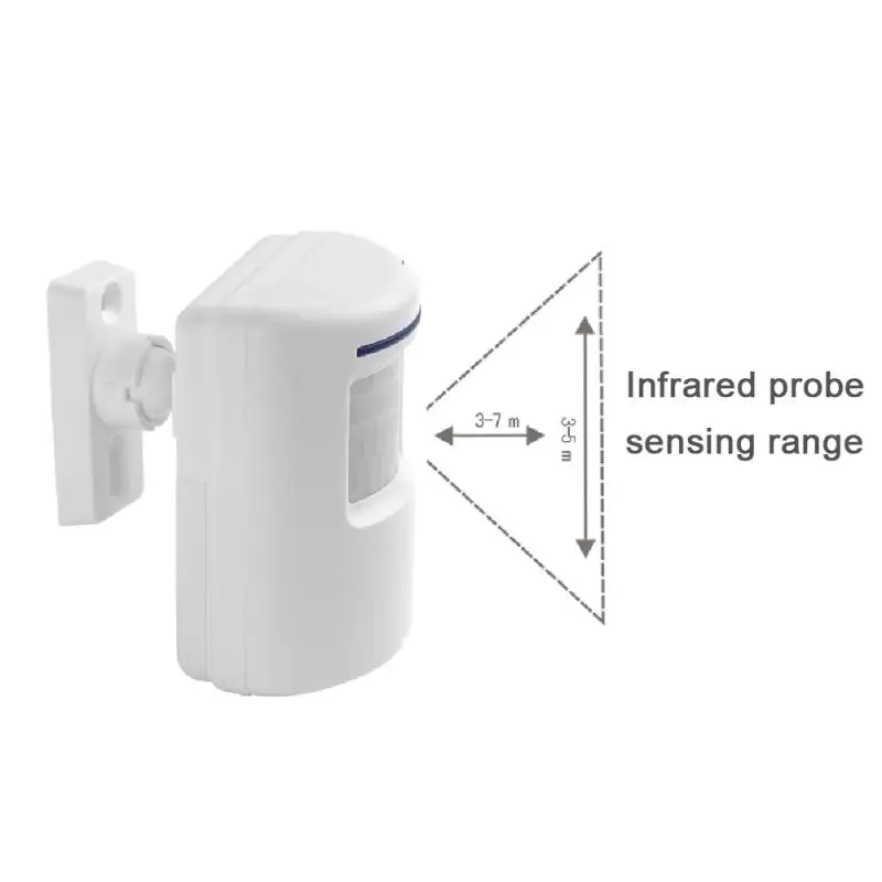 Motion Sensor Alarm Wireless Driveway Alert Home Security System Human Body Induction Smart Doorbell Sensor and Receiver Chime