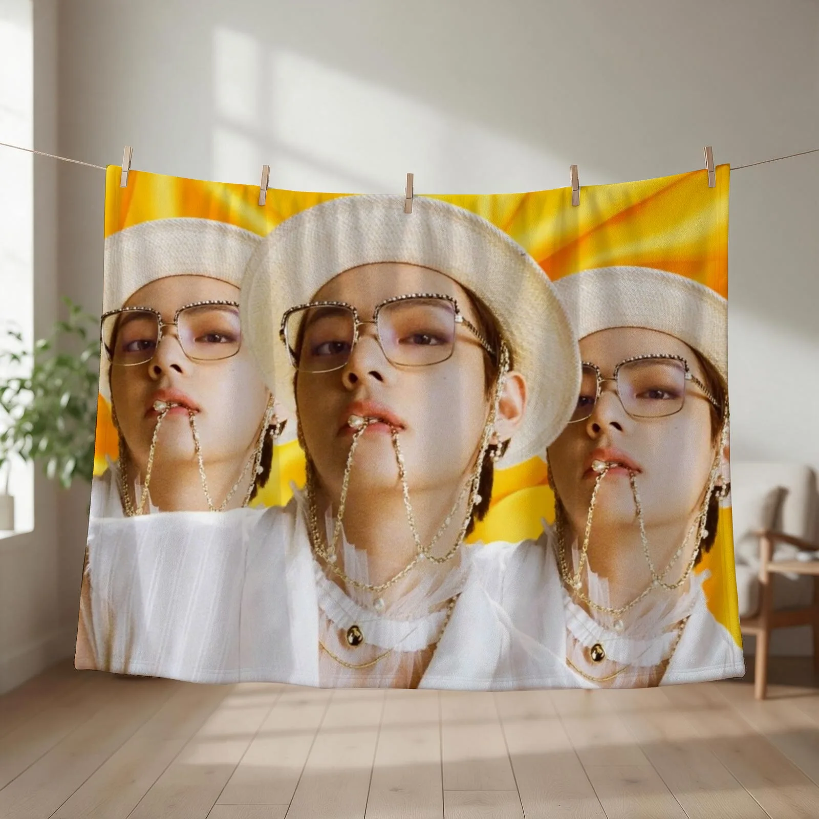 V Butter Aesthetic Teaser Photo Throw Blanket Bed covers Summer Tourist Winter beds Blankets