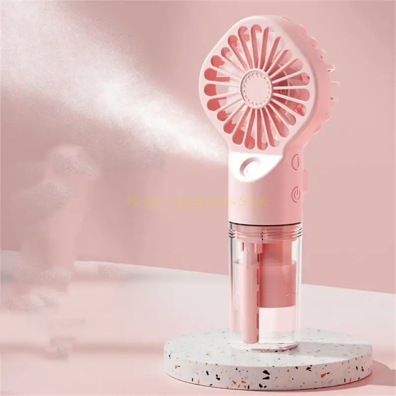 D0AB Portable Misting Fan Fan Handheld Fan Fan Fan USB Mini Fan Fan For Office, Home, Travel