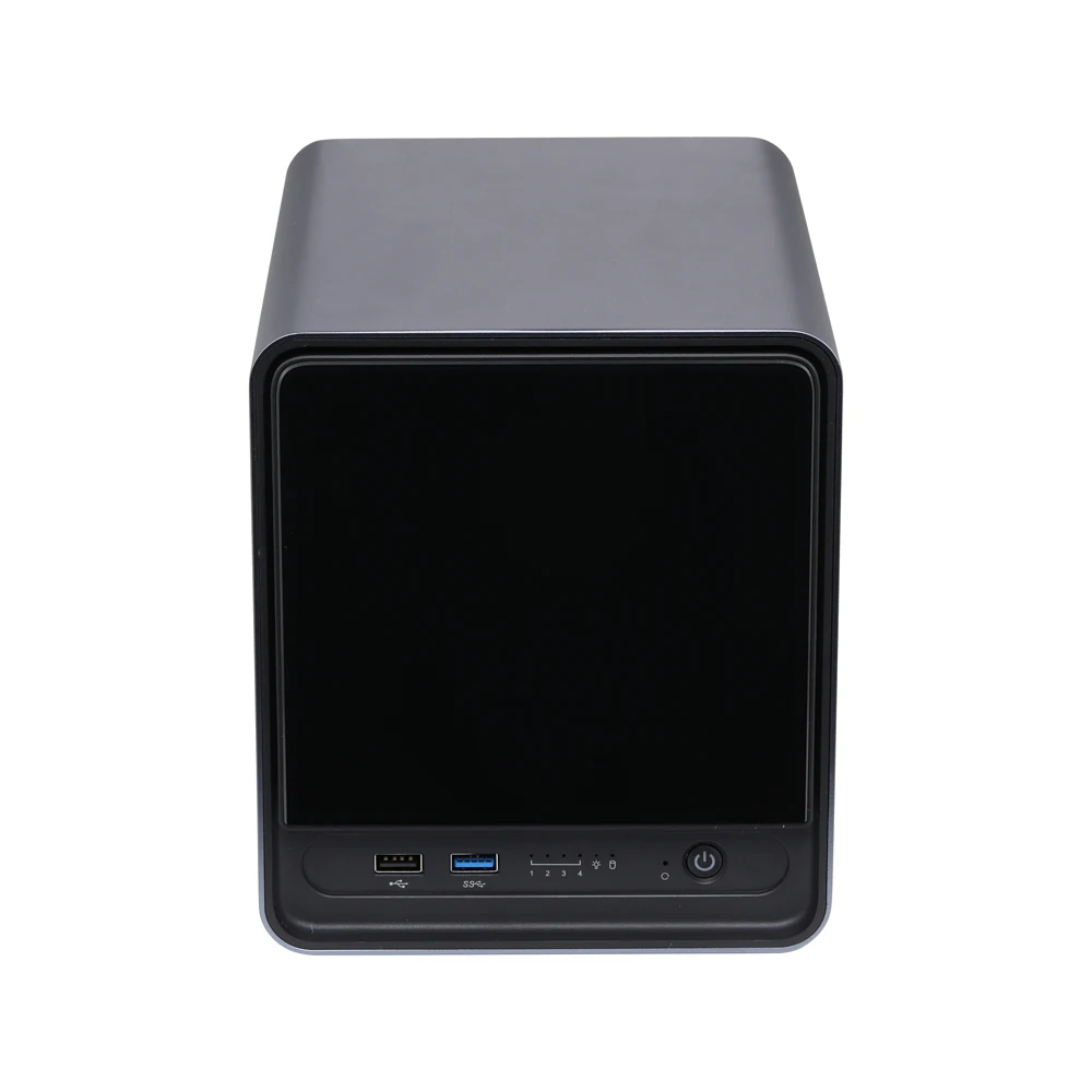 Qotom Q31011DS AI-Ready 4 Bay High-Speed NAS Storage Server Int el Celeron 4305U 4x2.5G LAN For Local AI Storage