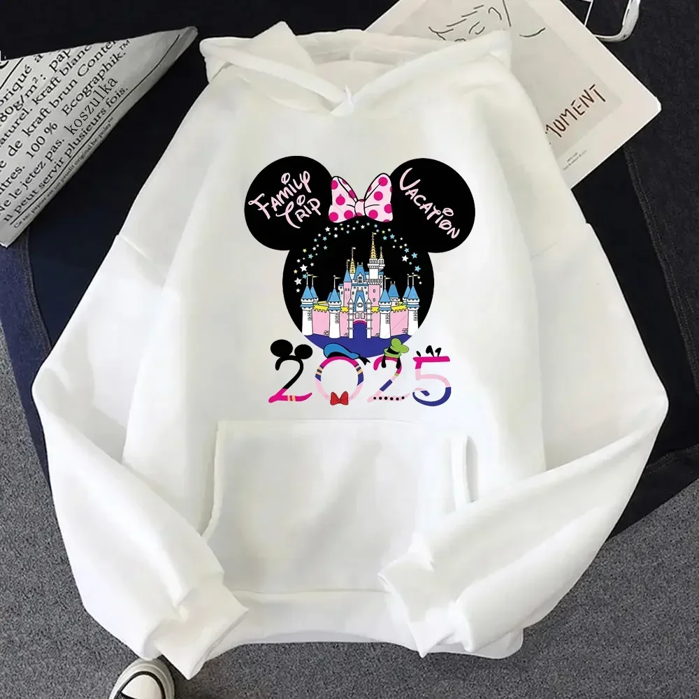 Women Sweatshirts Gothic Hoodies Cute Minnie Anime Hoodie 2025 Mickey Mouse Clothes Hooded Pullovers Clothing Unisex Hoodie Tops