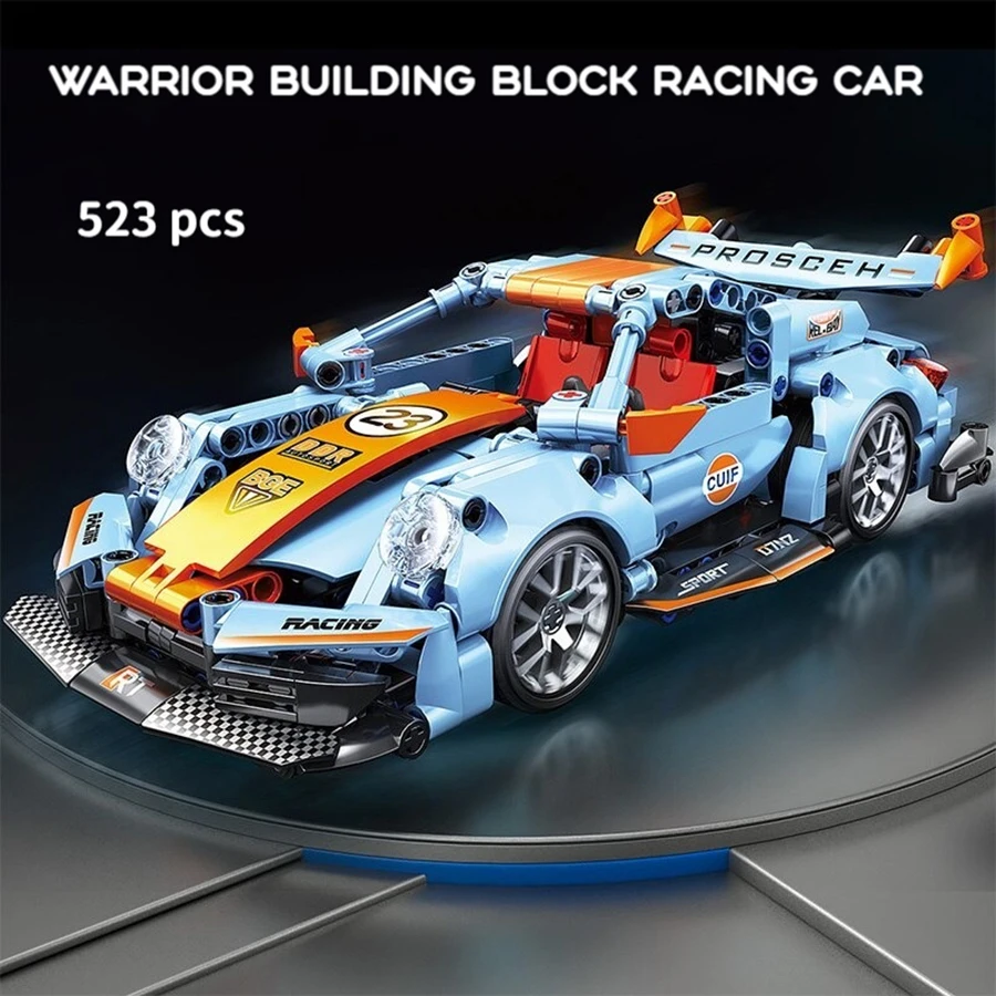 

523pcs Building Blocks Racing Car Festive Gift Children Racing Vehicle with Super Racers Bricks Toys for Children Boy Gift