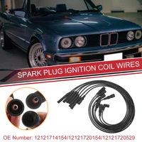 UXCELL 7 piezas Cable de bujía Cable de bobina de encendido No. 12121714154   para BMW Serie 3 1986