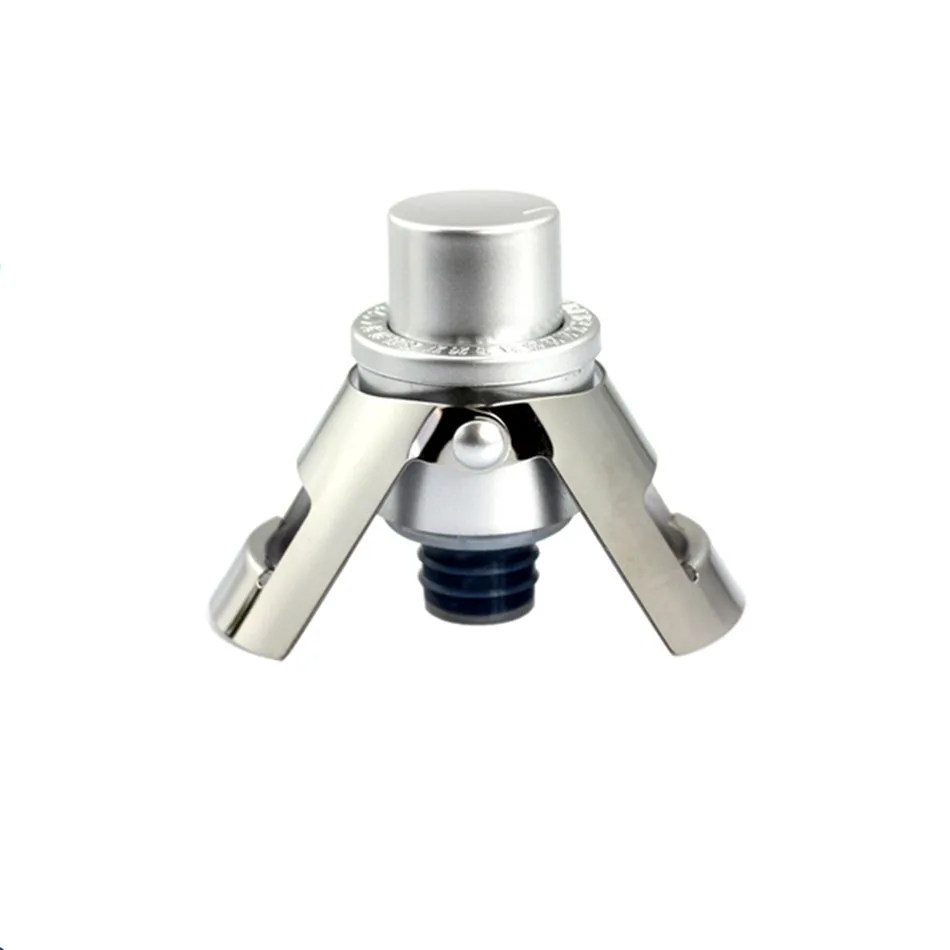 Vacare Champagne Stopper Soda Fles Dop Roestvrij Staal Vonken Wijnfles Spaarder Opblaasbare Luchtdichte Champagne Plug Dop R