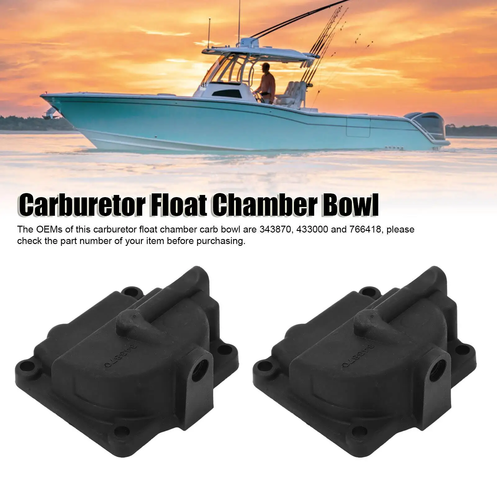 433000 Carburetor Chamber Bowl Convenient To Use Improve Engine Performance Impact Resistant for boat Enginge Carburetor