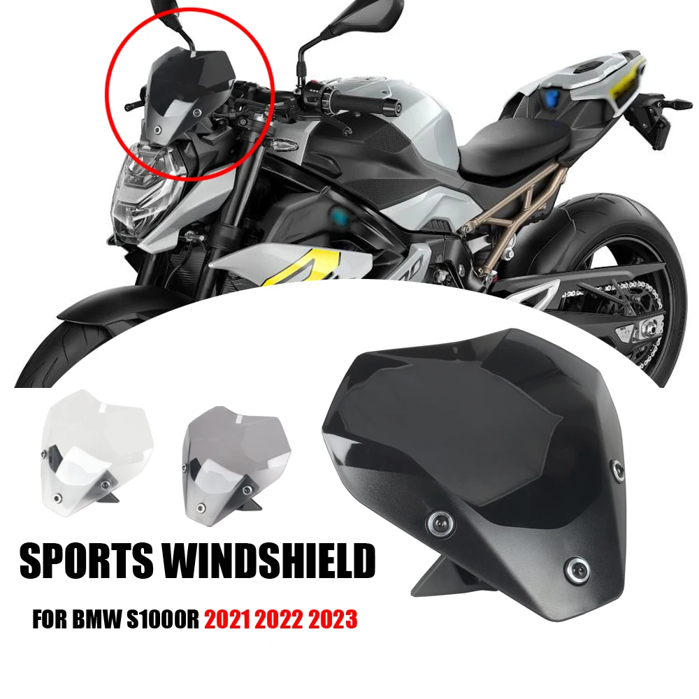 

NEW FOR BMW S1000R S 1000 R S 1000R 2021 2022 2023 Motorcycle Spoiler Windscreen Windshield Wind Deflector Screen Shield Spoiler