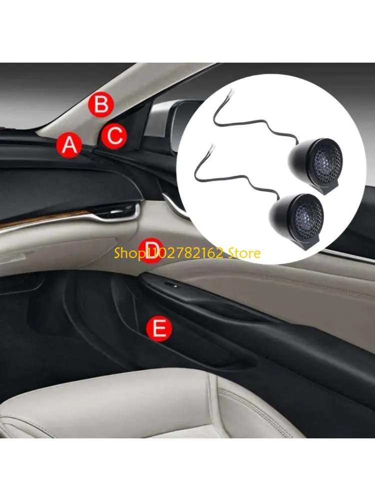 

547B High Performances 4Ohm Car Tweeters with Silk Film for Enhances Sound Clearness