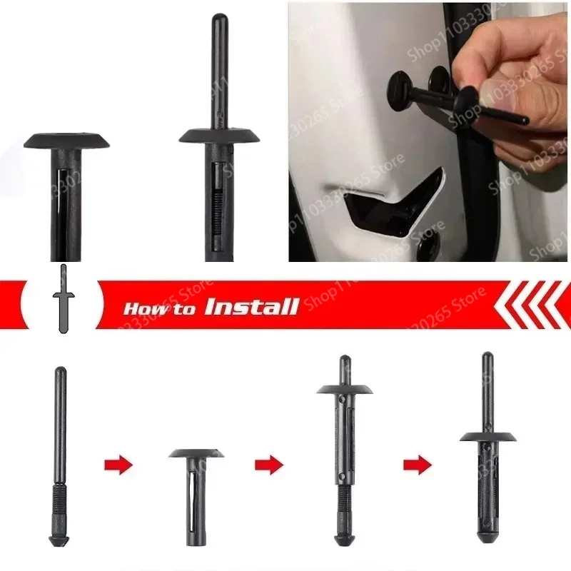 Heavy Duty Plastic Blind Rivet Clips Car Bumper Fender Liner Retainer Auto Body Panel Push Fasteners For SUV Truck