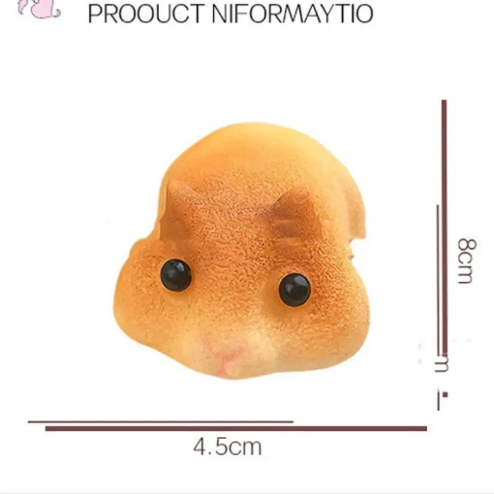 Trage Rebound Kleine Hamster Knijpspeeltje Cartoon Kleurrijke Simulatie Hamster Knijpspeelgoed Zacht 8 cm Hamster Fidget Speelgoed Volwassenen