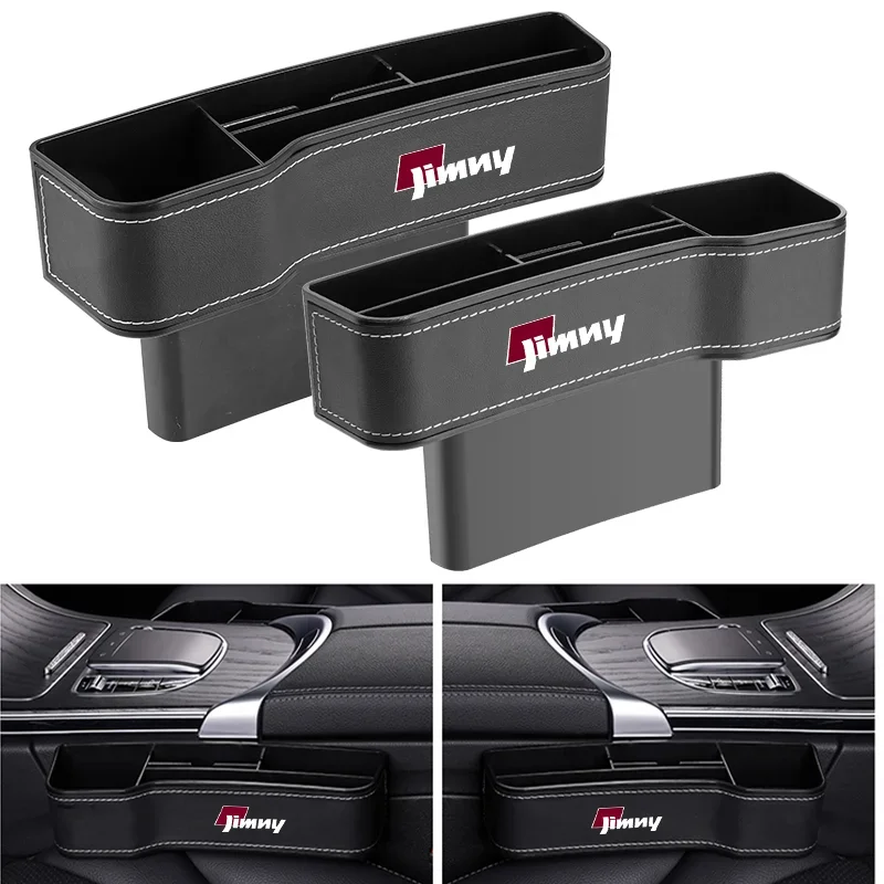

High Capacity Leather Organizer Car Front Seat Gap Storage Boxes For Suzuki Jimny SX4 Swift Vitara Ignis Alto Baleno