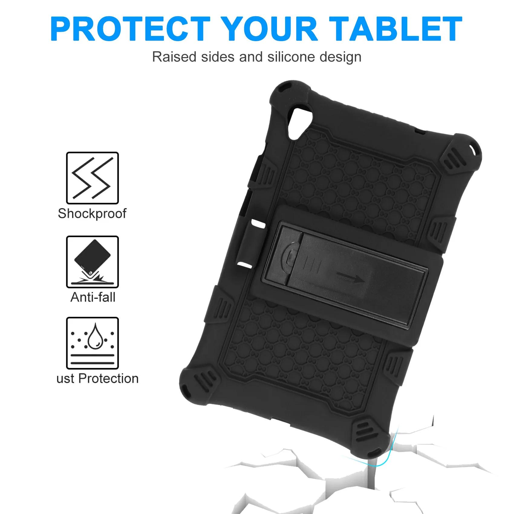 Funda de silicona para Tab M8 FHD TB-8705F Tab M8 HD TB-8505X/F Funda para tableta de 8 pulgadas para Tab M8 8705 con bolígrafo(C)