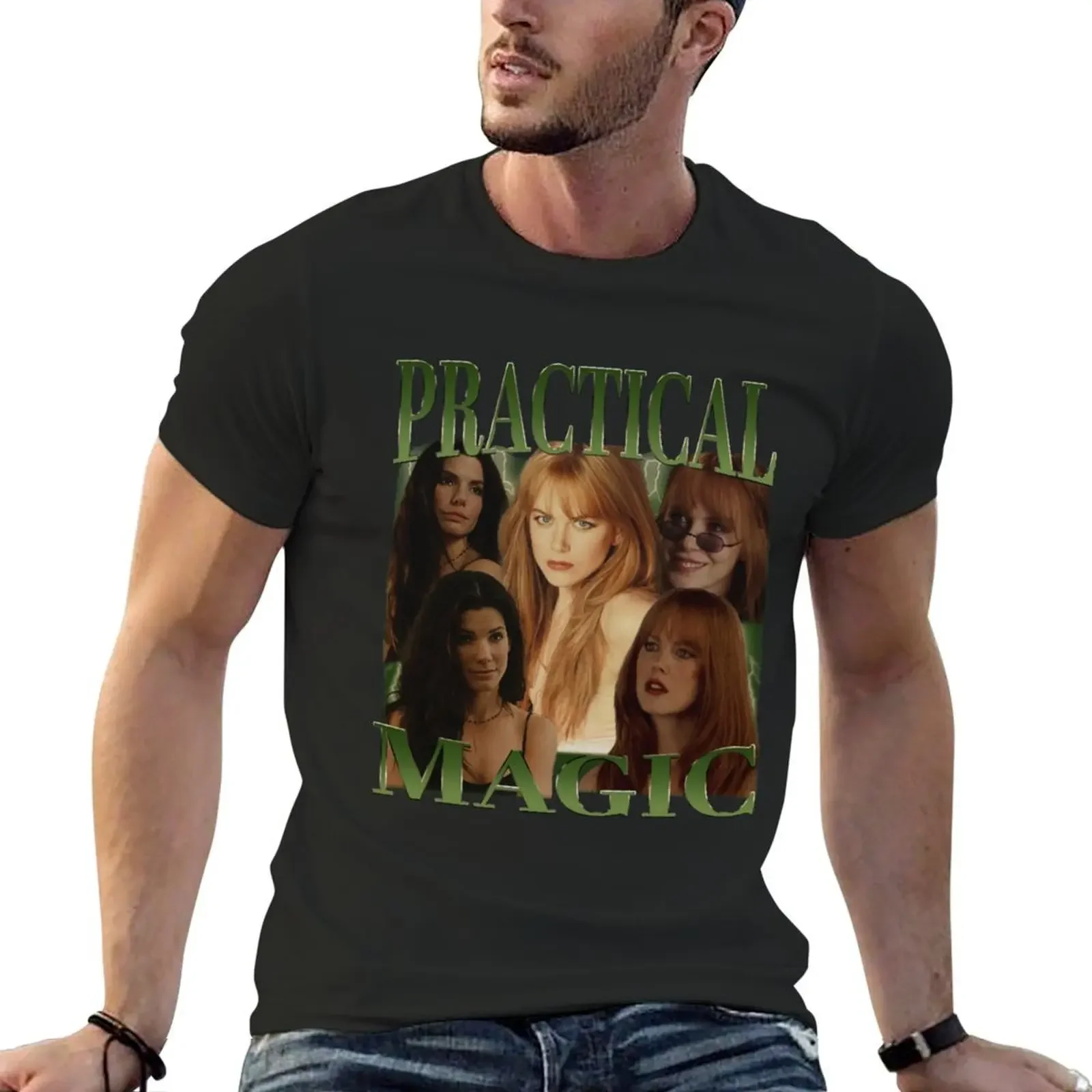 Practical Magic Vintage T-Shirt custom t shirt quick drying heavyweights anime shirts men