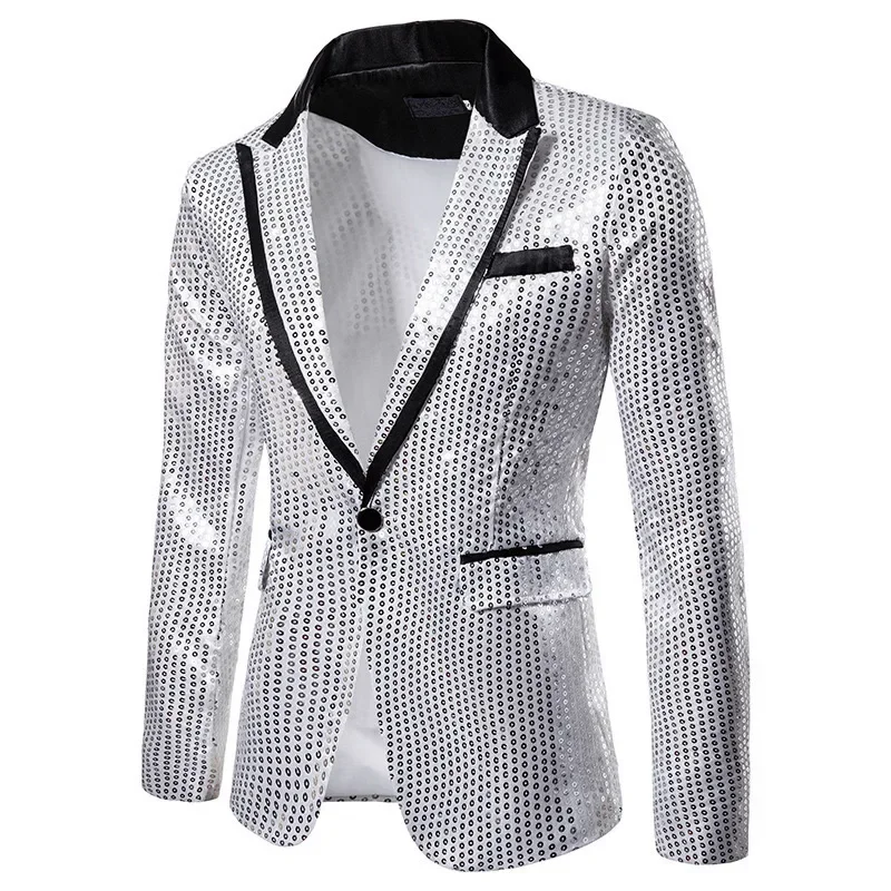 

XX635AiShang men's sequined suit performance dress suit nightclub men's wear