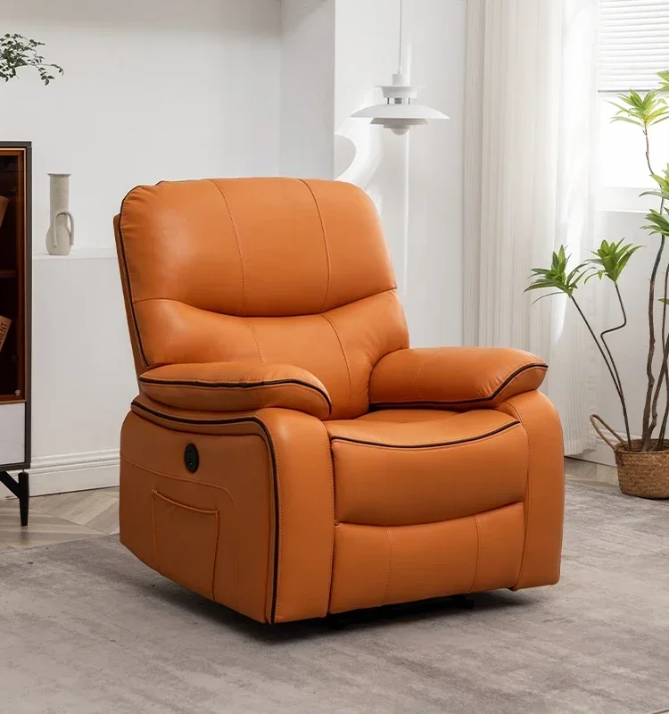 Cadeira de massagem elétrica multifuncional, Tecido de couro de microfibra, Home Electric Multi-function Pine Material