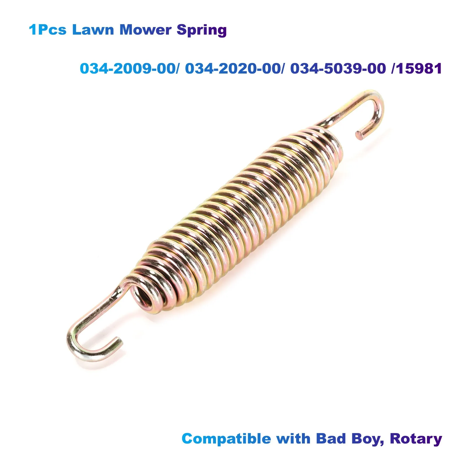 

1Pcs Lawn Mower Spring OEM 034-2009-00/ 034-2020-00/ 034-5039-00 /15981 Compatible with Bad Boy, Rotary