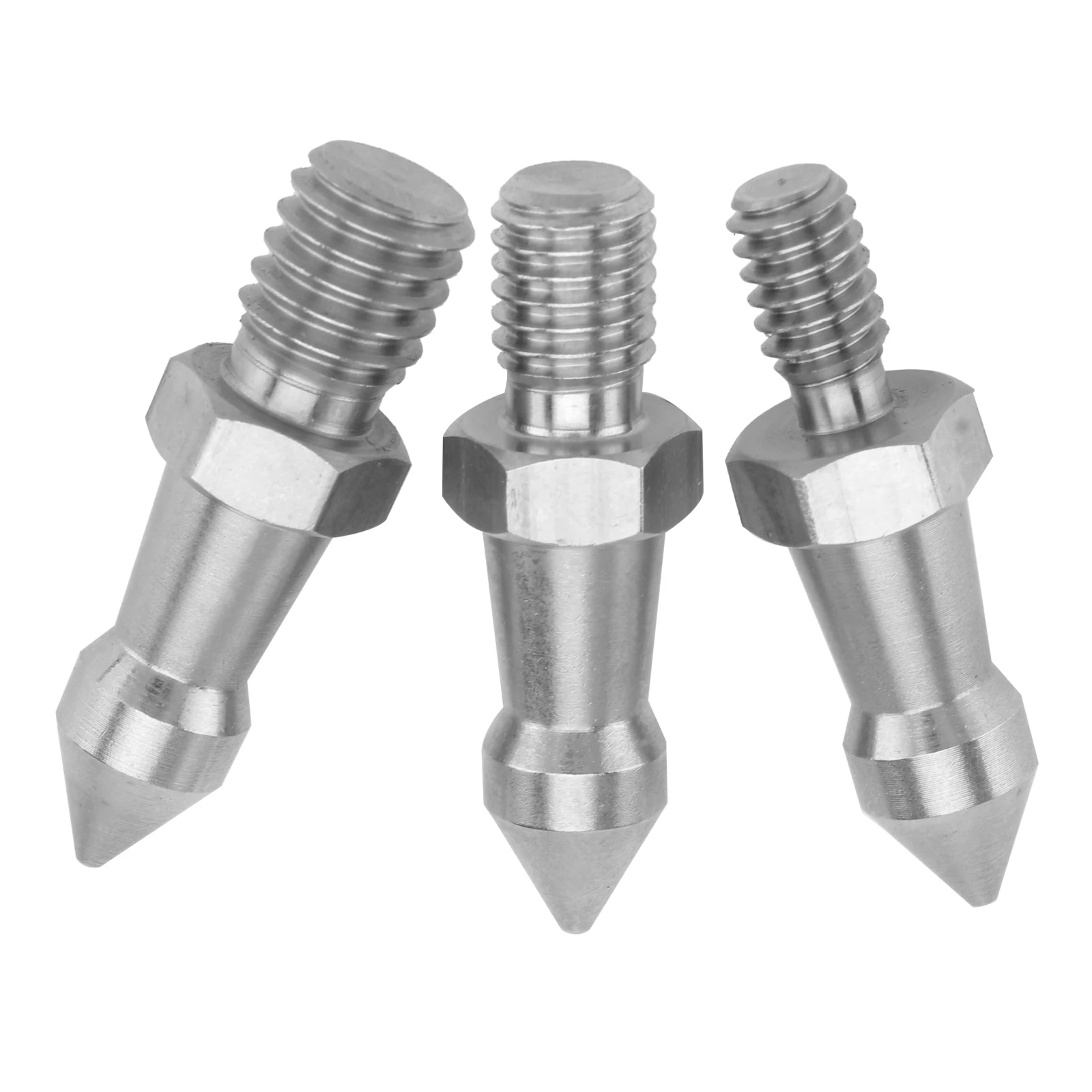 

3 Pcs Foot Nail Trekking Stick Tripod Replacement Spike Camera Fixing Accessory Stainless Steel Alpenstock Glide Tack