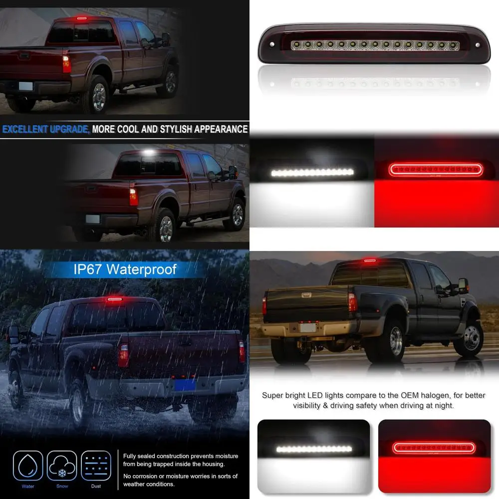 

1999-2016 Ford F-Series 3rd Brake Light Replacement, High Mount Stop Lamp for F250, F350, F450, F550 & 1993-2011 Ranger, White C