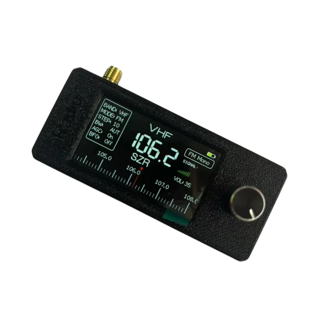 1.9 بوصة IPS شاشة LSB USB AM FM FM/AM راديو مع هوائي 0.5-108 ميجا هرتز SI4732 راديو جيب صغير HF SW MW VHF راديو