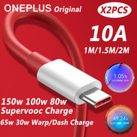 Oneplus 13 12 11 Cable Original 150W 100W 80W Supervooc 2.0 Warp Usb Type C Cabo Fast Charge One Plus 10T Nord CE 5 4 10 Ace 3