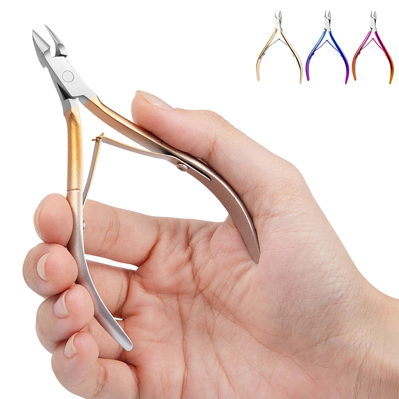 Nail Art Cuticle Nipper Scissors Stainless Steel Manicure Nail Clipper Dead Skin Remover Pedicure Eagle Beak Pliers Cutter Tool