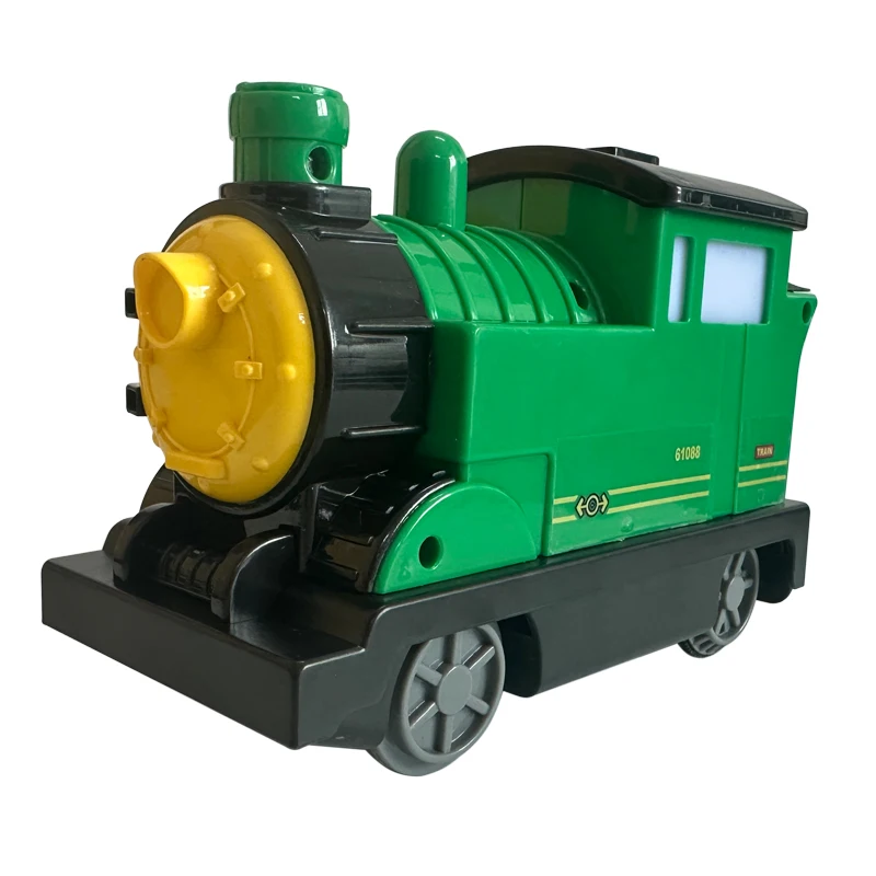 Große Gebäude Block Track Set Elektrische Intelligente Lokomotive Eisenbahn Duplo Zug Kinder Bildung Programmierung Zusammengebautes Spielzeug