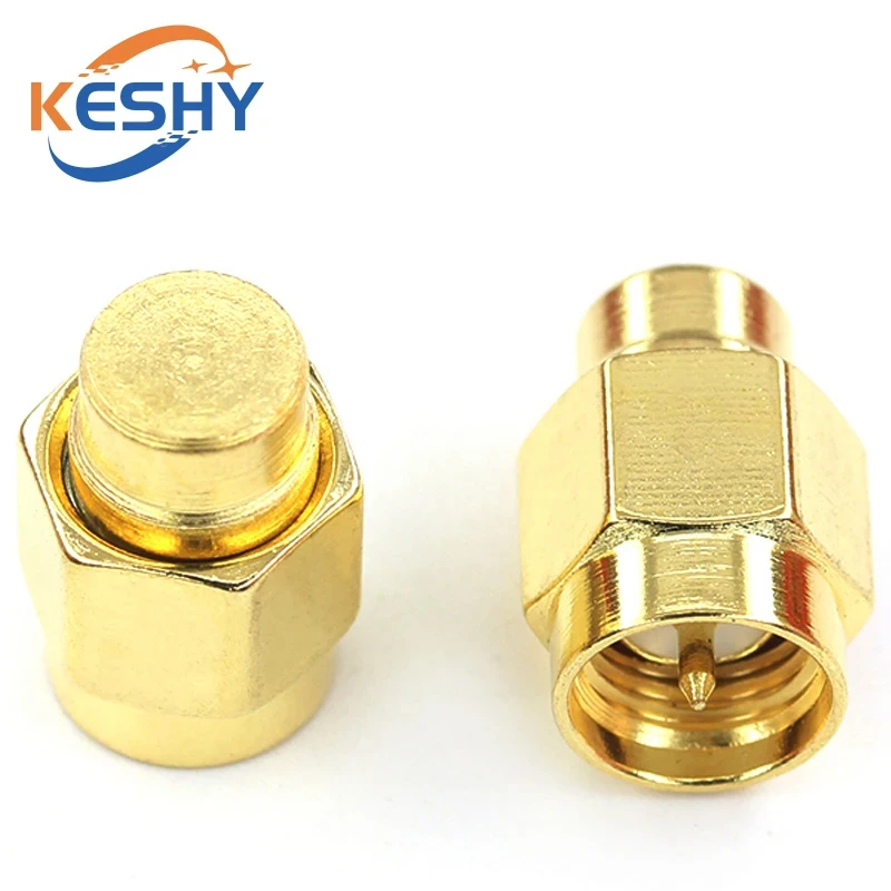 Aksesori Konektor Tutup Berlapis Emas Beban Dummy Penghentian Koaksial RF Jantan SMA 2W 6GHz 50 Ohm