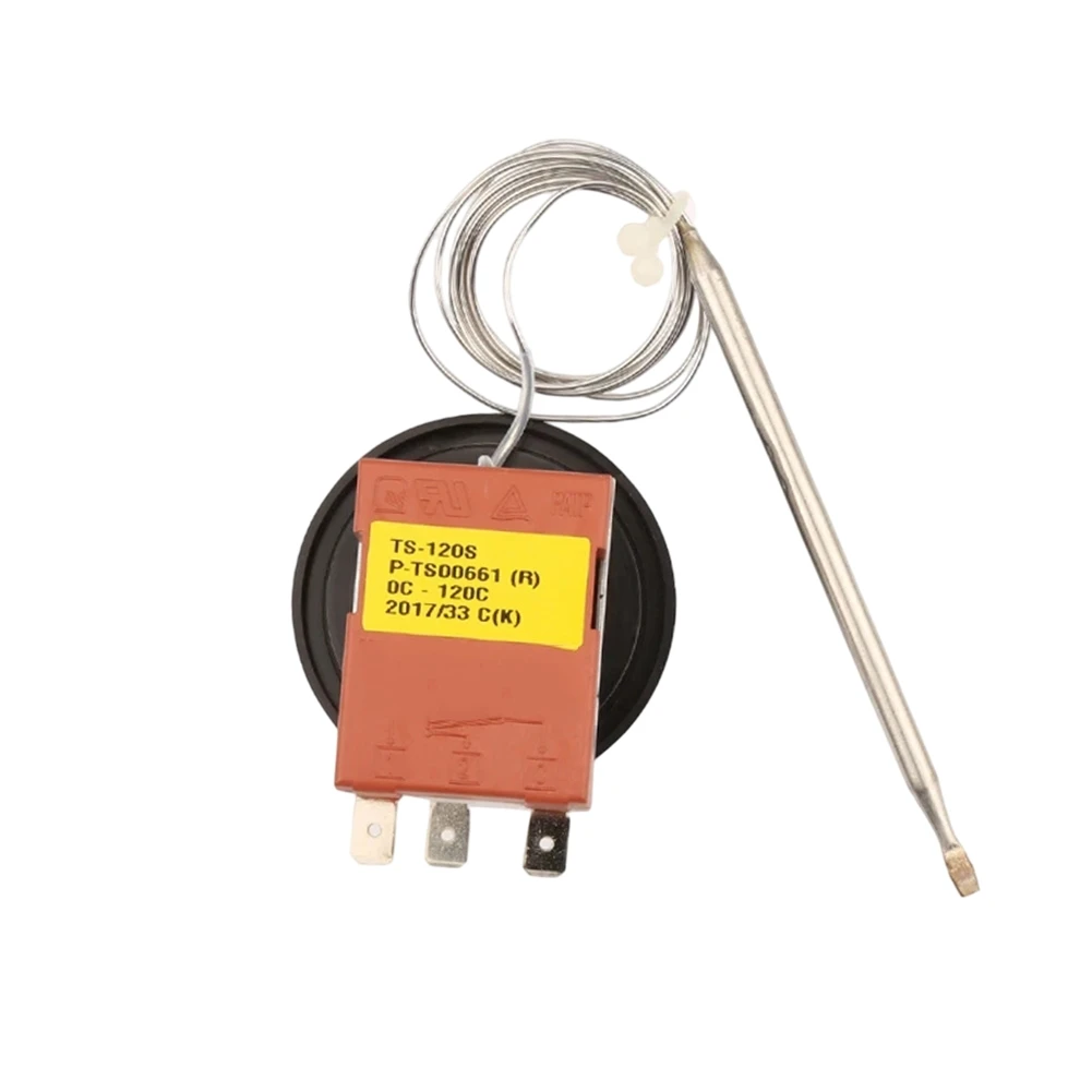 0-120C Capillary Thermostat 3Pin Mechanical Temperature Controller Switch For Water Heater Refrigerator Deep Fryer Accessories