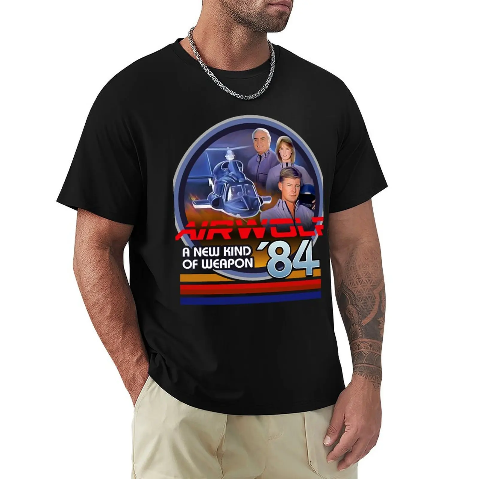 

Airwolf T-Shirt rapper graphic tees designer shirts cotton man t-shirts for a boy men workout shirt