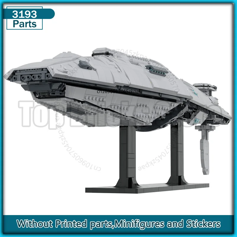 Klocki konstrukcyjne Space MOC Klasy Dauntless Heavy Cruiser Model w skali 1:1455 Klocki DIY Kolekcja Kreatywne zabawki Prezent świąteczny