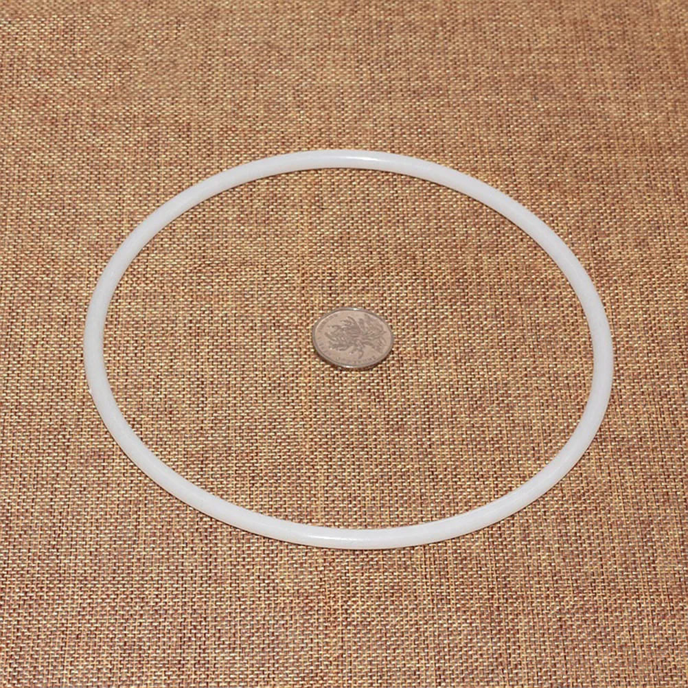

10 Pcs White Plastic Dreamcatcher Rings for DIY Crafting Hoops Mandalas Wall Hangings Smooth High Quality Material Kids