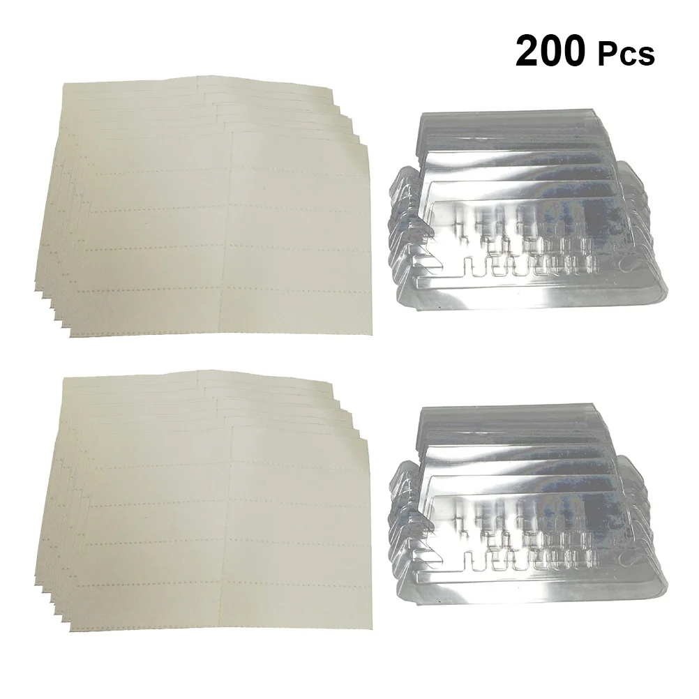 200 قطعة من البلاستيك، مجلد ملفات معلق، لون مشرق للمكتب والمنزل، منظم مستندات مفتوح واسع، مستلزمات التخزين #5